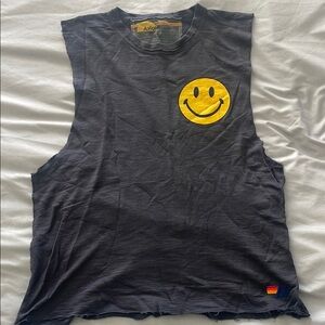 Aviator Nation charcoal muscle tank
